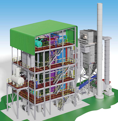 MicroGen Biomass / Fossil Fuel-fired Boiler - John Thompson